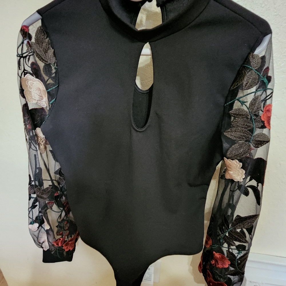 Floral body suit